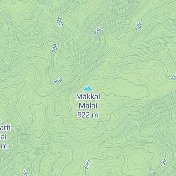 Map of Mākkal Malai