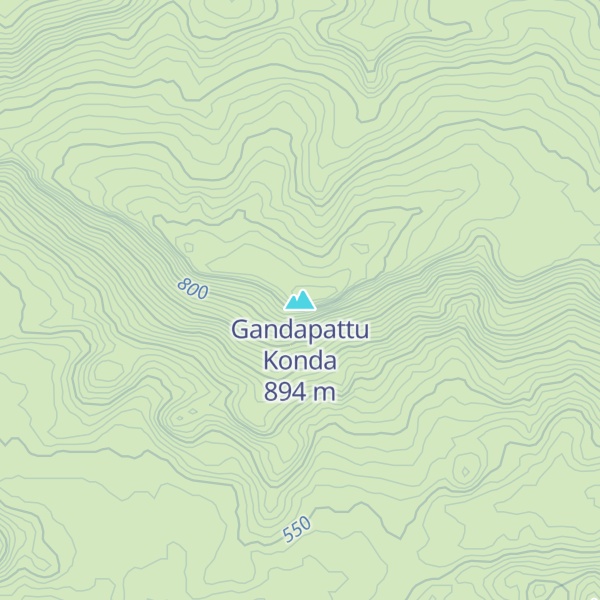Map of Gandapattu Konda