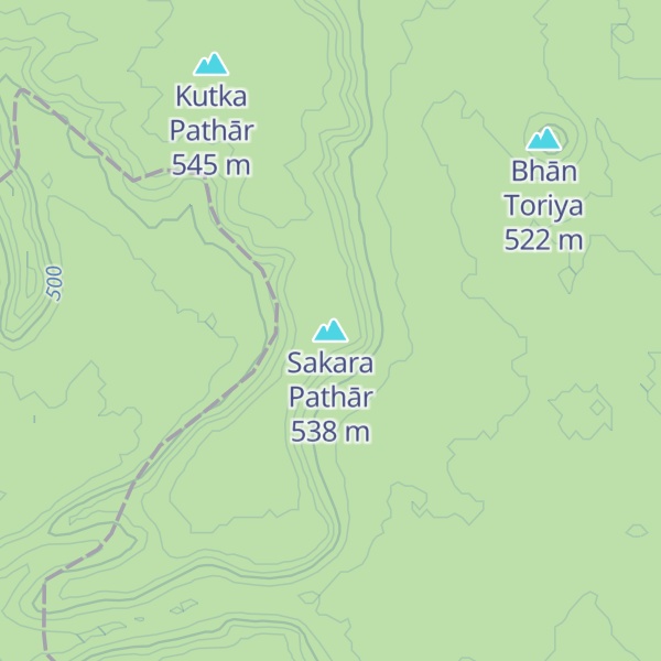 Map of Sakara Pathār