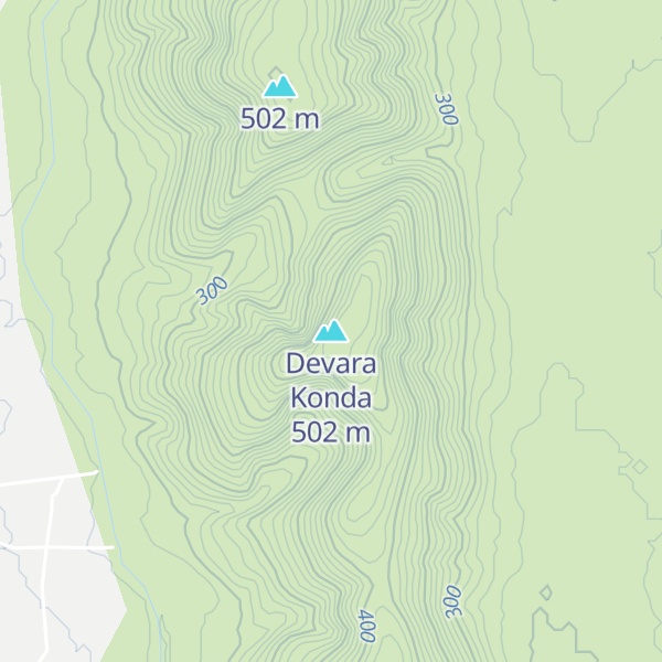 Map of Devara Konda