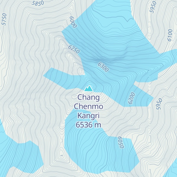 Map of Chang Chenmo Kangri