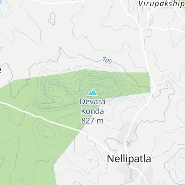 Map of Devara Konda