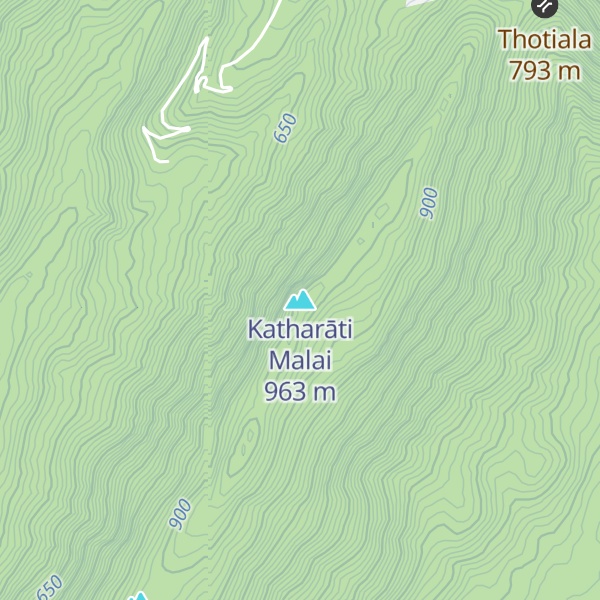 Map of Katharāti Malai