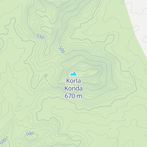 Map of Korla Konda