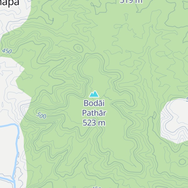 Map of Bodāi Pathār