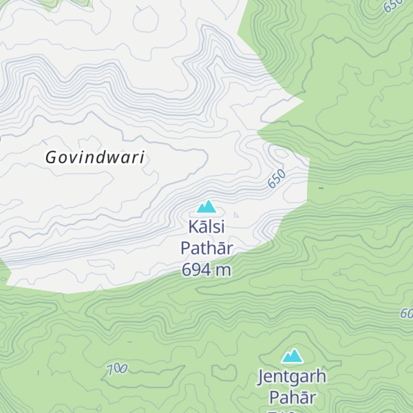 Map of Kālsi Pathār