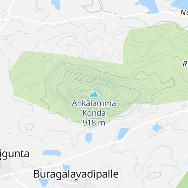 Map of Ankālamma Konda
