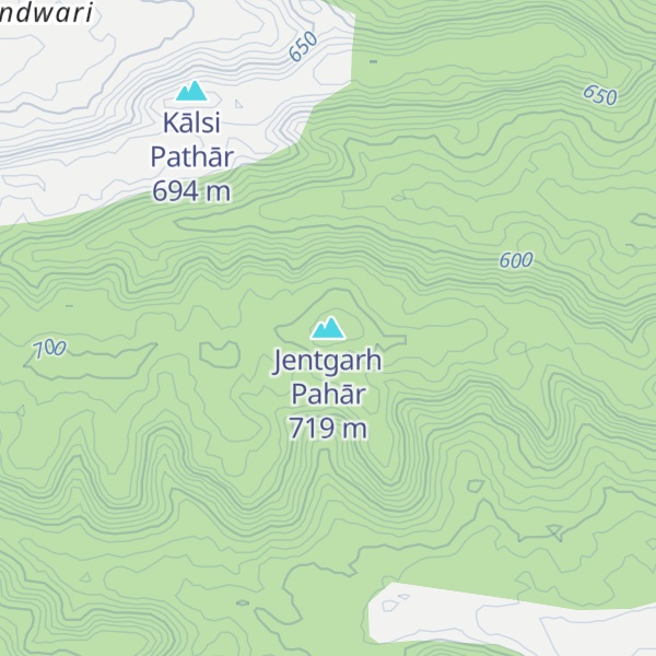 Map of Jentgarh Pahār
