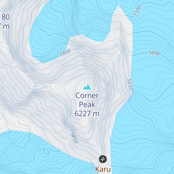 Map of Corner Peak