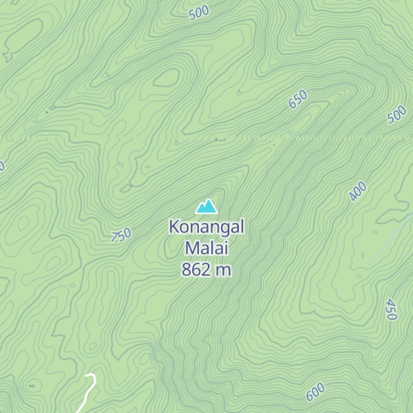 Map of Konangal Malai