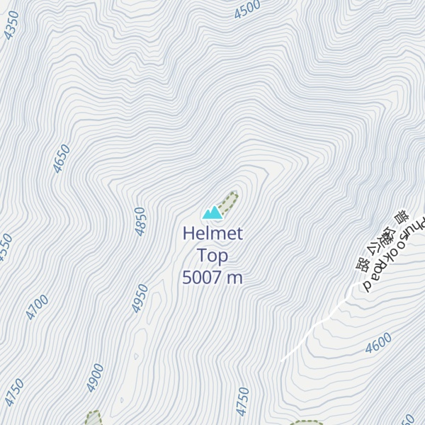Map of Helmet Top