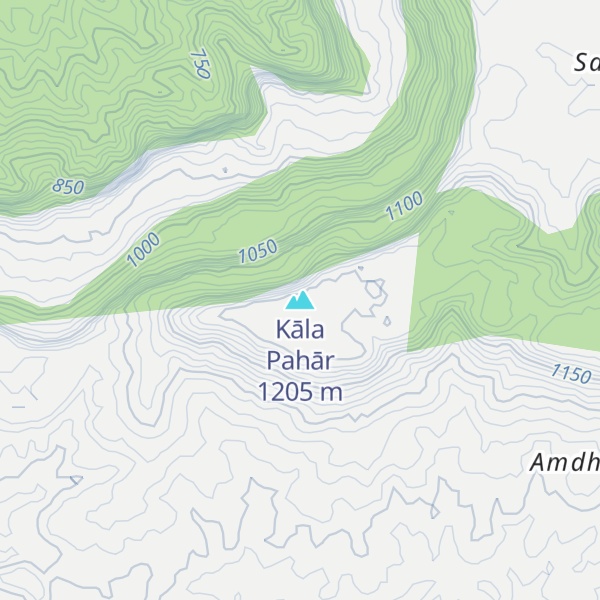 Map of Kāla Pahār