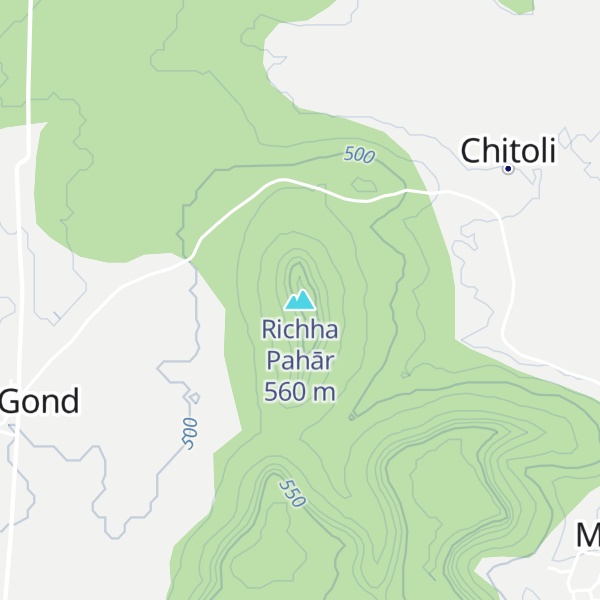 Map of Richha Pahār