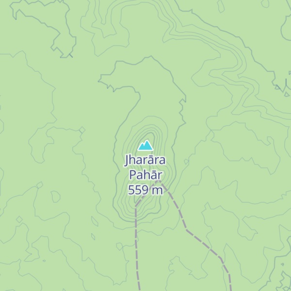 Map of Jharāra Pahār