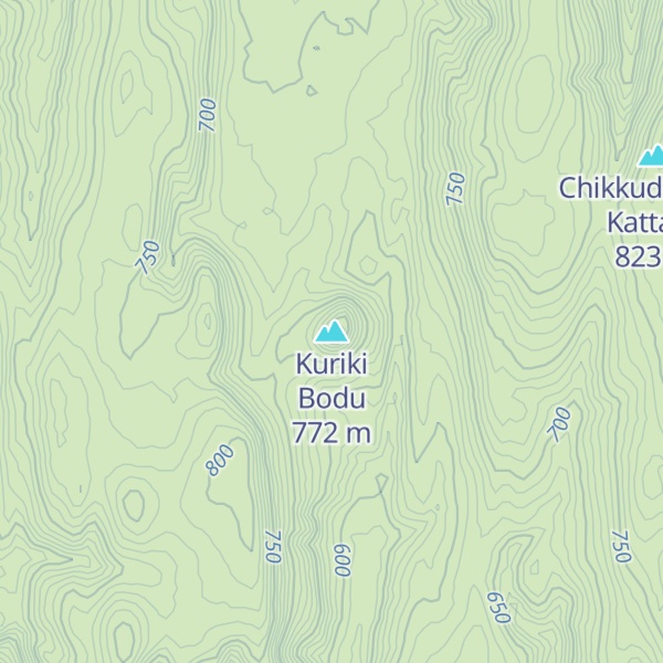 Map of Kuriki Bodu