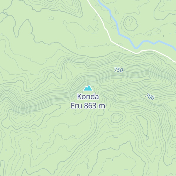 Map of Konda Eru