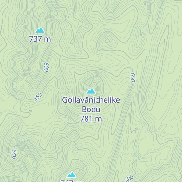 Map of Gollavānichelike Bodu