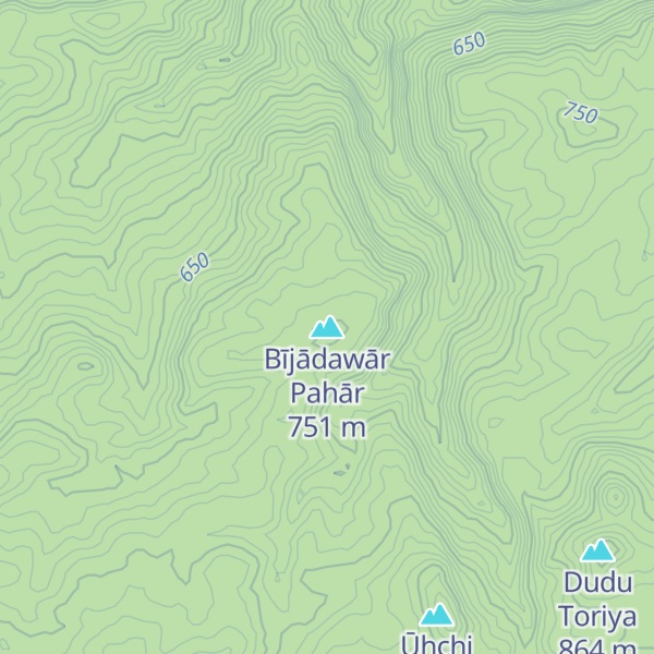 Map of Bījādawār Pahār