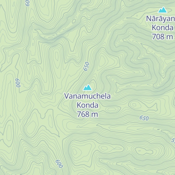 Map of Vanamuchela Konda