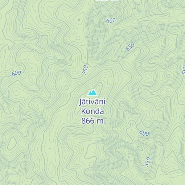 Map of Jātivāni Konda