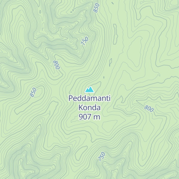 Map of Peddamanti Konda