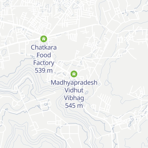 Map of Madhyapradesh Vidhut Vibhag