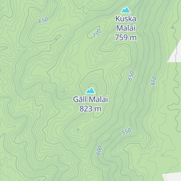 Map of Gāll Malai