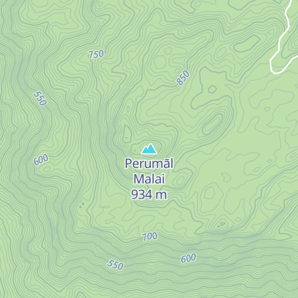 Map of Perumāl Malai