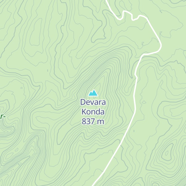 Map of Devara Konda