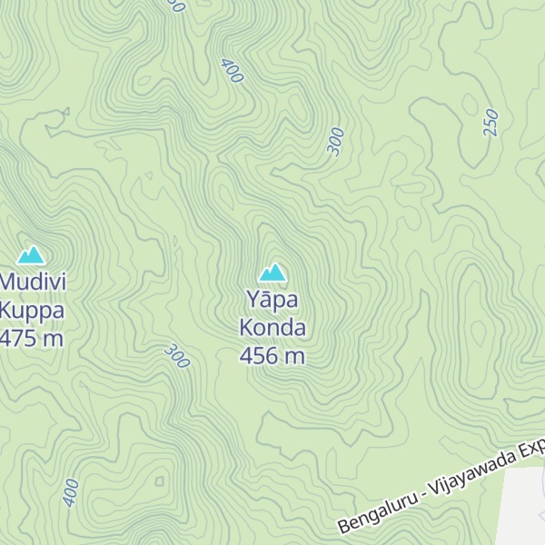 Map of Yāpa Konda