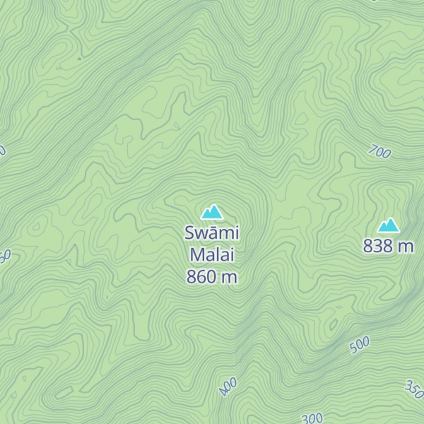 Map of Swāmi Malai