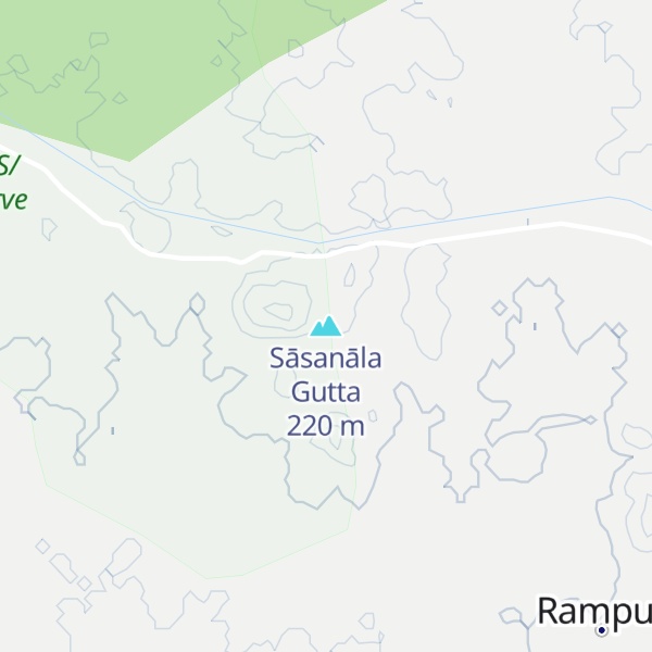 Map of Sāsanāla Gutta