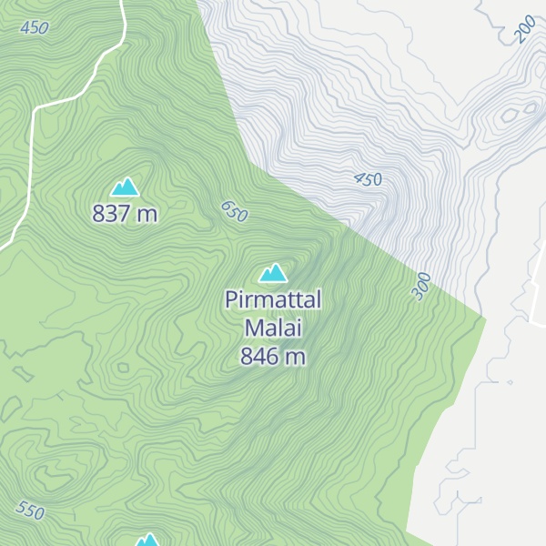 Map of Pirmattal Malai