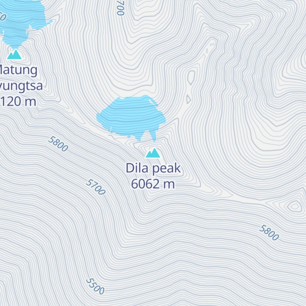 Map of Dila peak