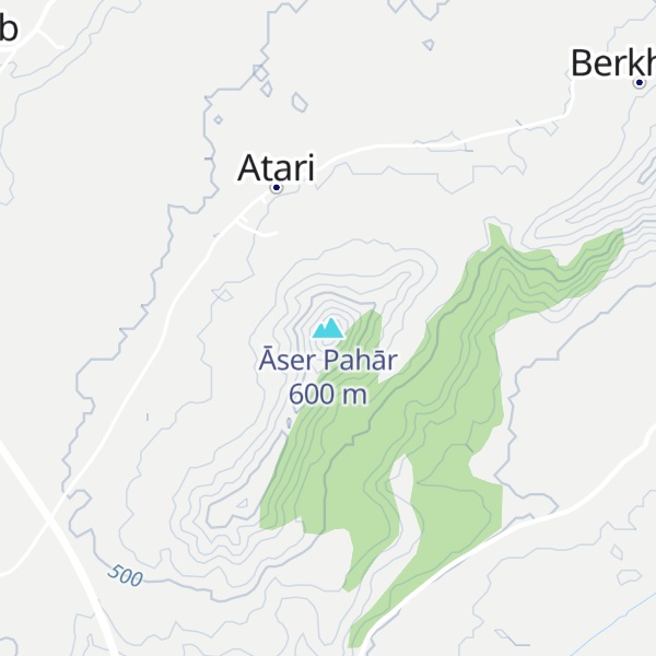 Map of Āser Pahār