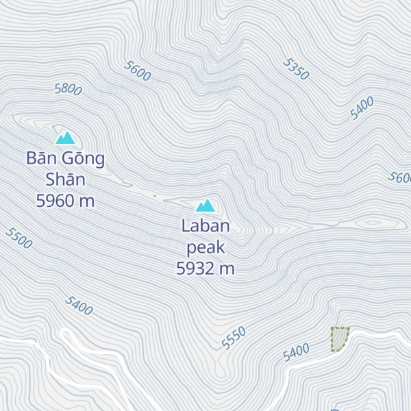 Map of Laban peak