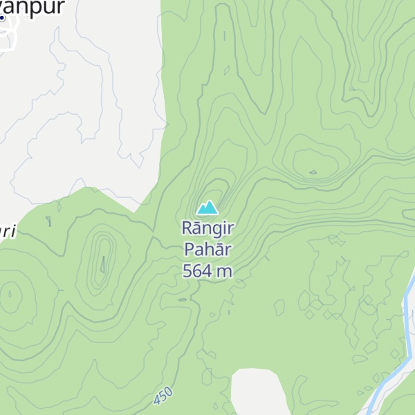 Map of Rāngir Pahār