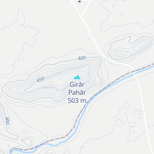 Map of Girār Pahār