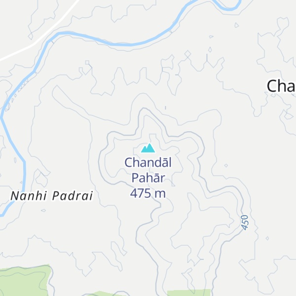 Map of Chandāl Pahār