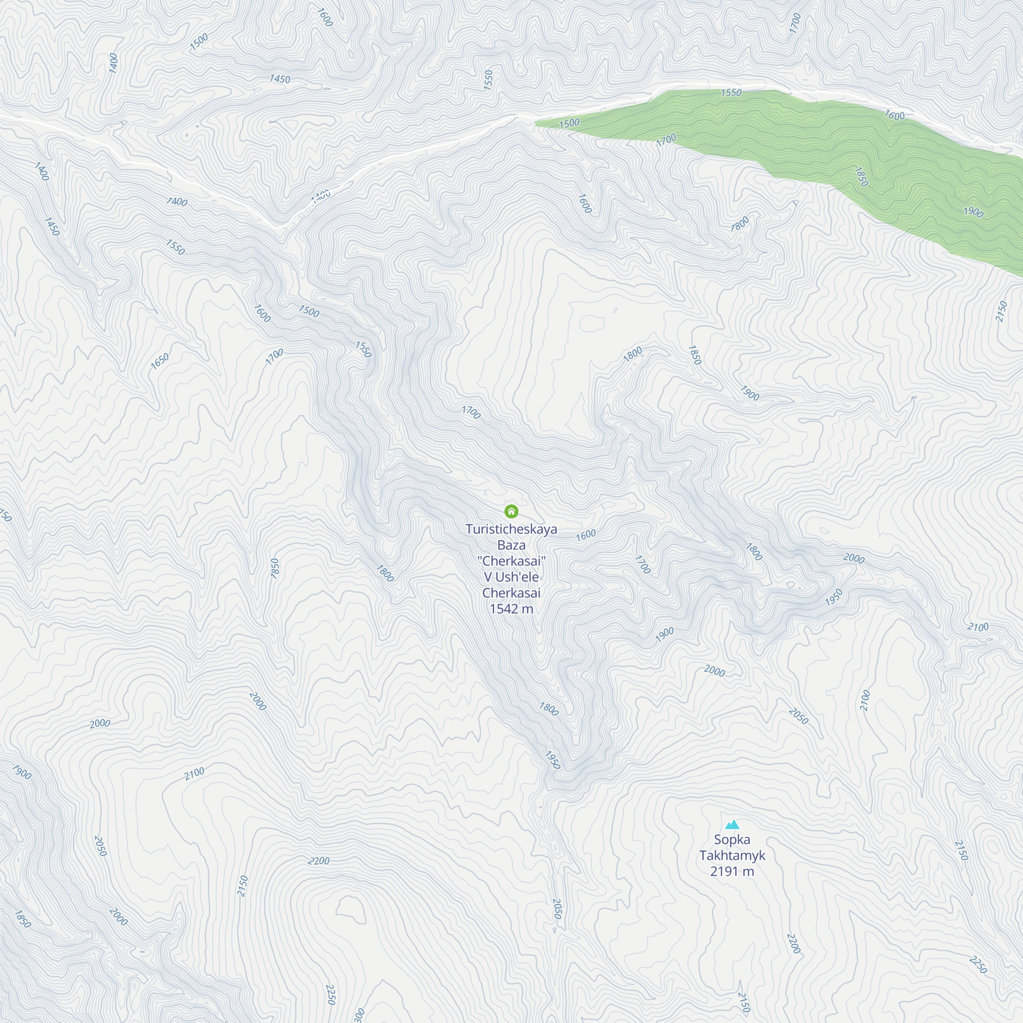 Turisticheskaya Baza "Cherkasai" V Ush'ele Cherkasai map
