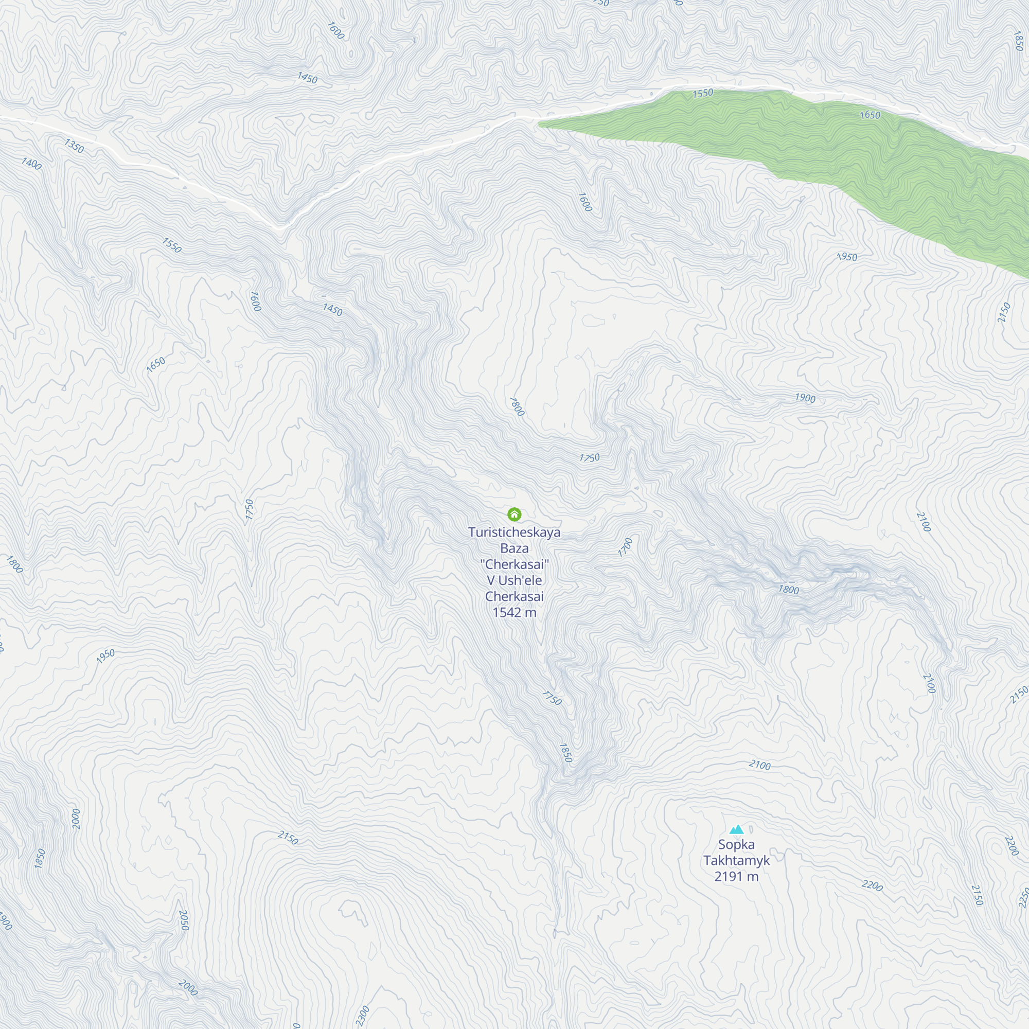 Turisticheskaya Baza "Cherkasai" V Ush'ele Cherkasai map