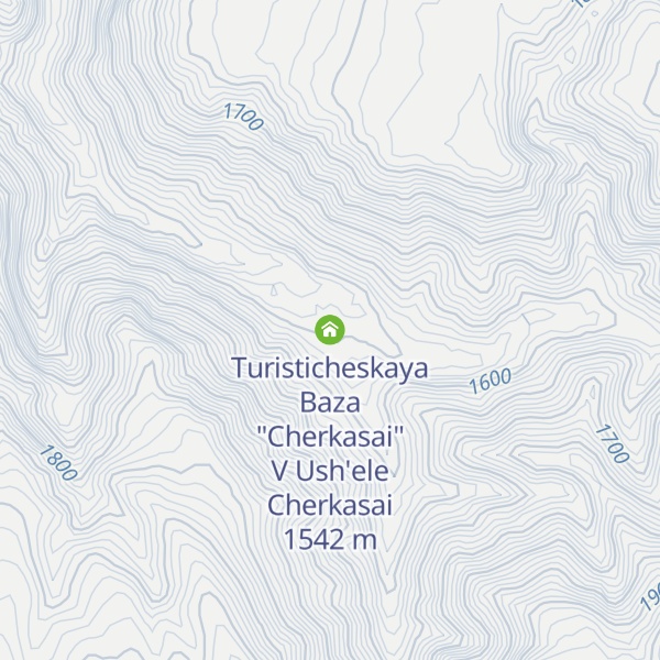 Map of Turisticheskaya Baza "Cherkasai" V Ush'ele Cherkasai