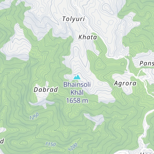 Map of Bhainsoli Khāl