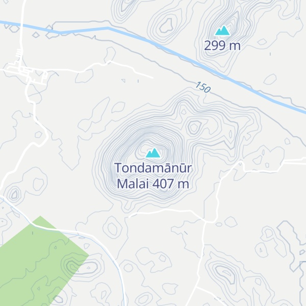 Map of Tondamānūr Malai