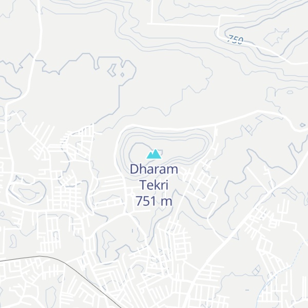 Map of Dharam Tekri