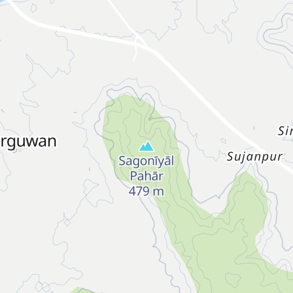Map of Sagonīyāl Pahār