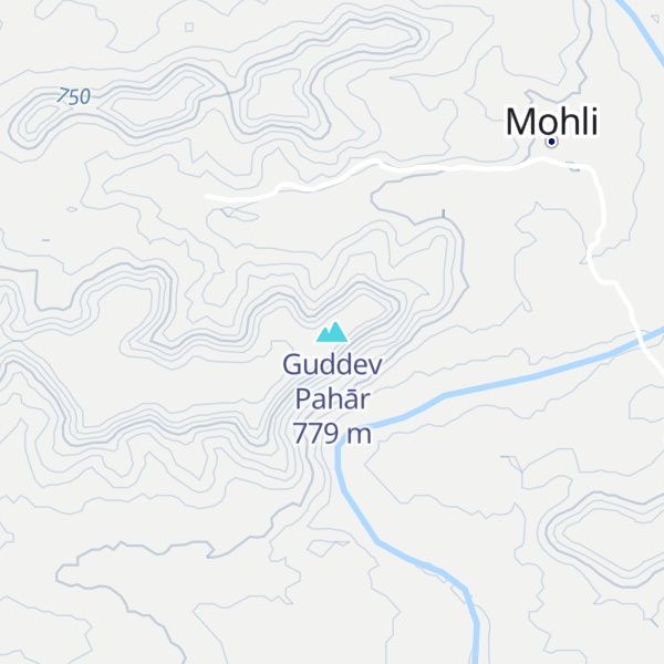 Map of Guddev Pahār