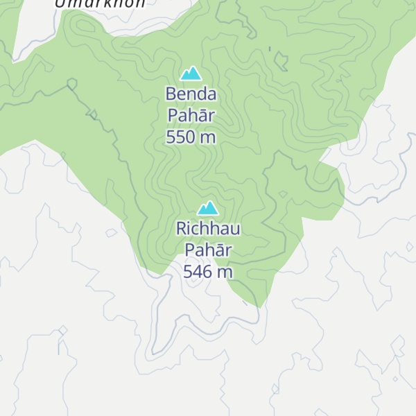 Map of Richhau Pahār