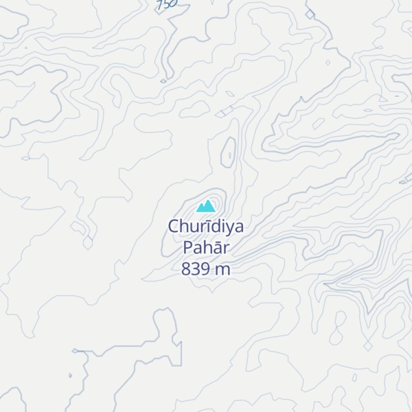 Map of Churīdiya Pahār