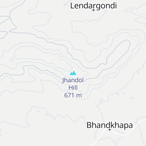 Map of Jhandol Hill